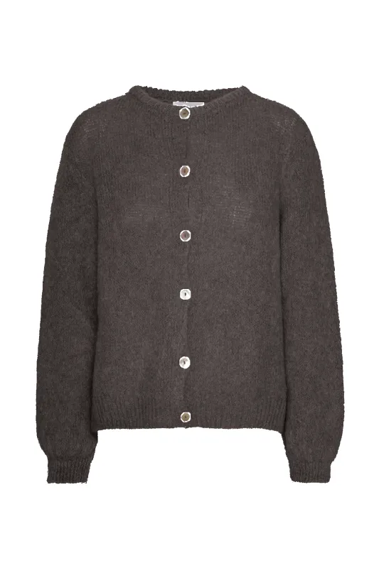 Susan Alpaca Cardigan Graphite sold by Americandreams