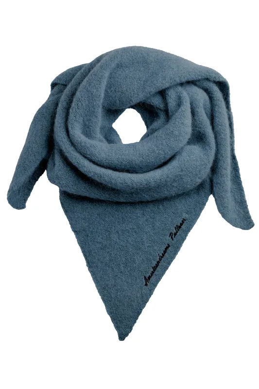 Atiya Alpaca Scarf Teal Blue sold by Americandreams