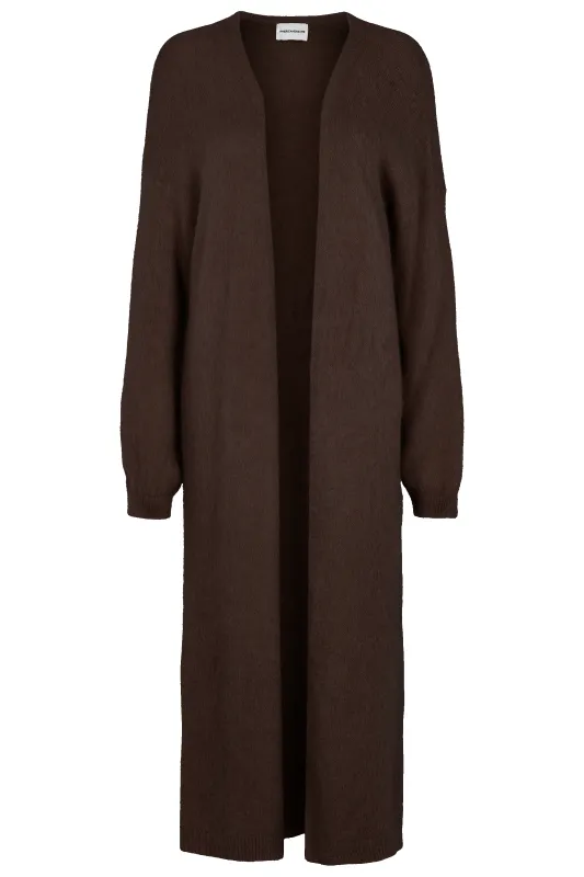 June Long Alpaca Cardigan Cocoa sold by Americandreams