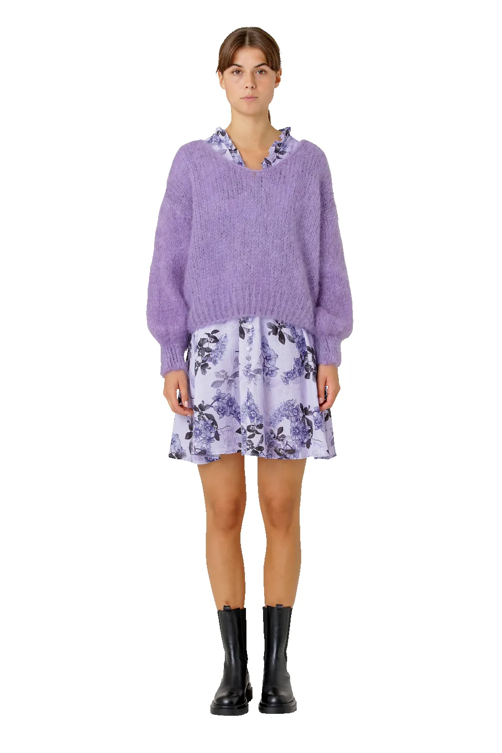 Milana LS Mohair Knit Lilac sold by Americandreams product image thumbnail 2