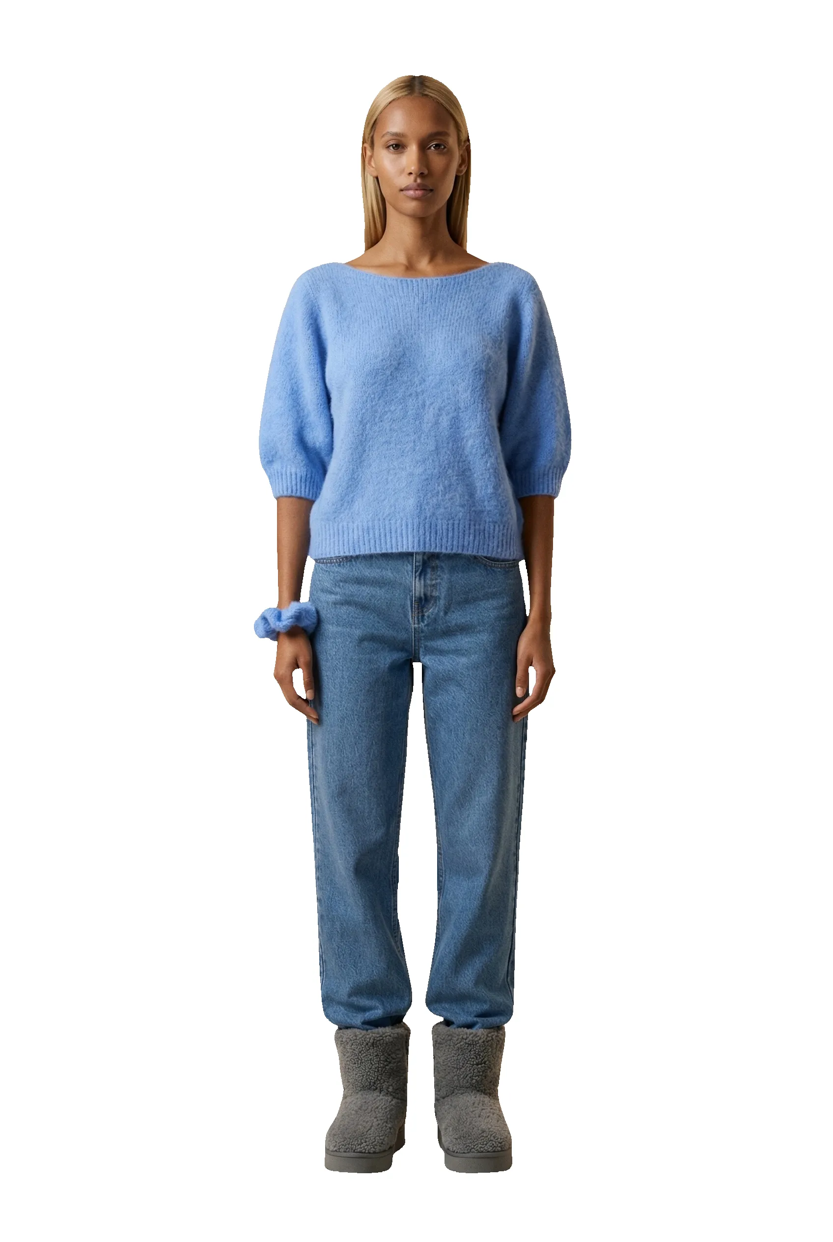 Heidy Short Sleeve Pullover Sky Blue sold by Americandreams product image thumbnail 2