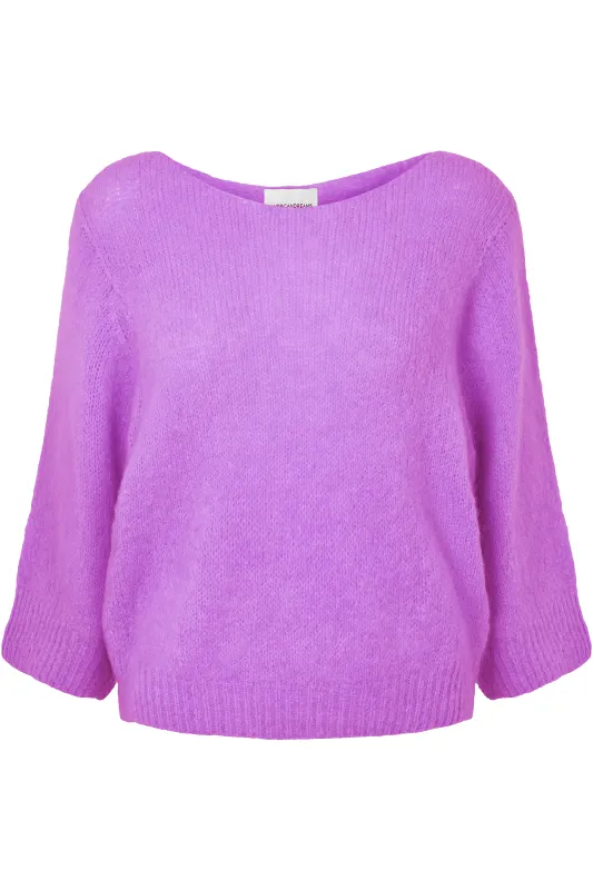 Heidy Short Sleeve Pullover Pearly Purple made by Americandreams