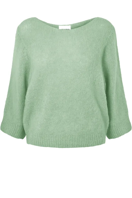 Heidy Short Sleeve Pullover Light Green made by Americandreams