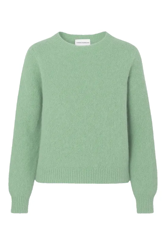 Liana Round Neck Pullover Tea Green sold by Americandreams