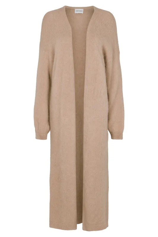 June Long Alpaca Cardigan Medium Brown sold by Americandreams