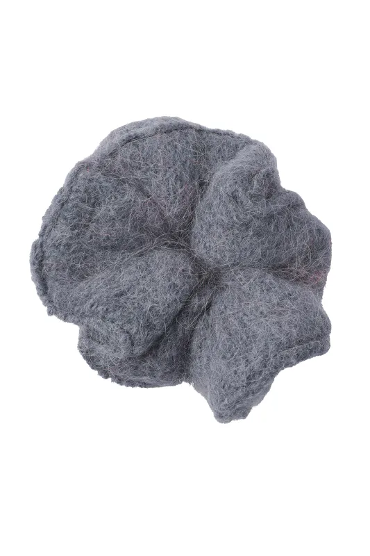Tullah Knit Scrunchie Grey made by Americandreams