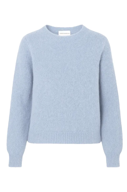 Liana Round Neck Pullover Light Blue sold by Americandreams