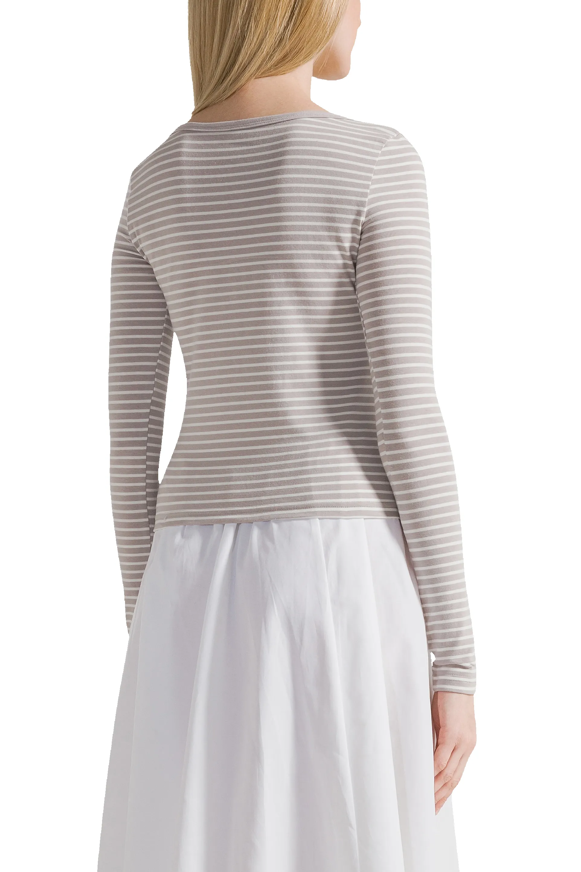 Caroline Striped LS Blouse Beige / White sold by Americandreams product image thumbnail 2