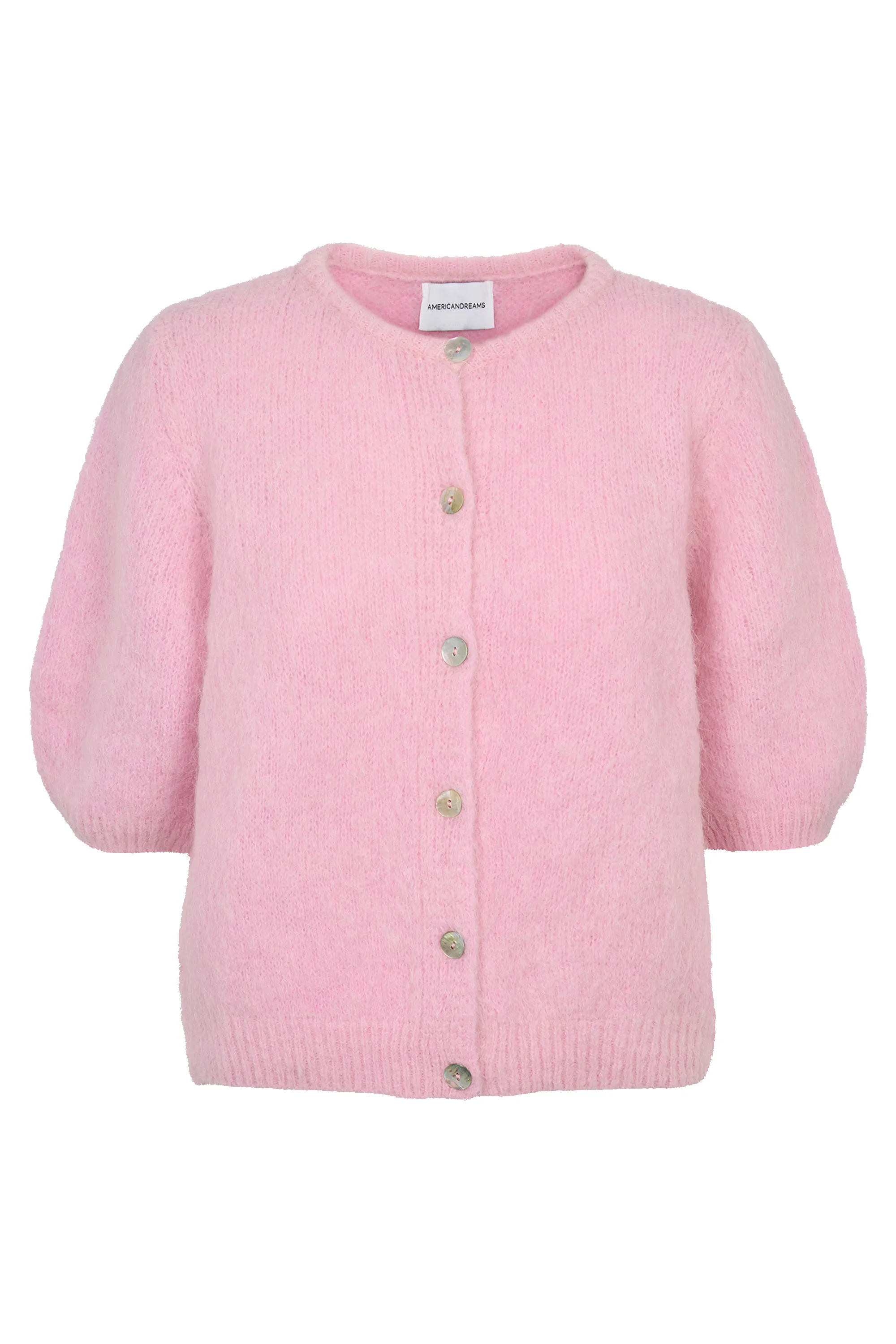 Susan Short Sleeve Cardigan Soft Berry sold by Americandreams