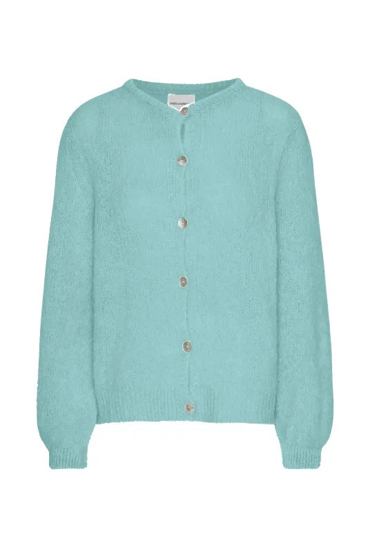 Susan Alpaca Cardigan Seafoam Green made by Americandreams