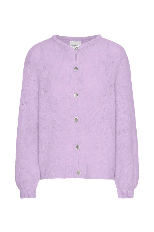Susan Alpaca Cardigan Light Lilac made by Americandreams