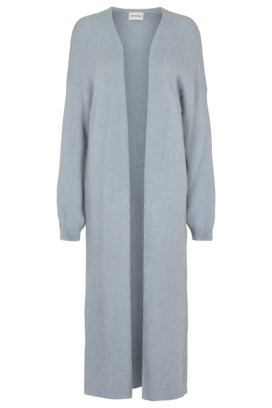 June Long Alpaca Cardigan Light Blue sold by Americandreams