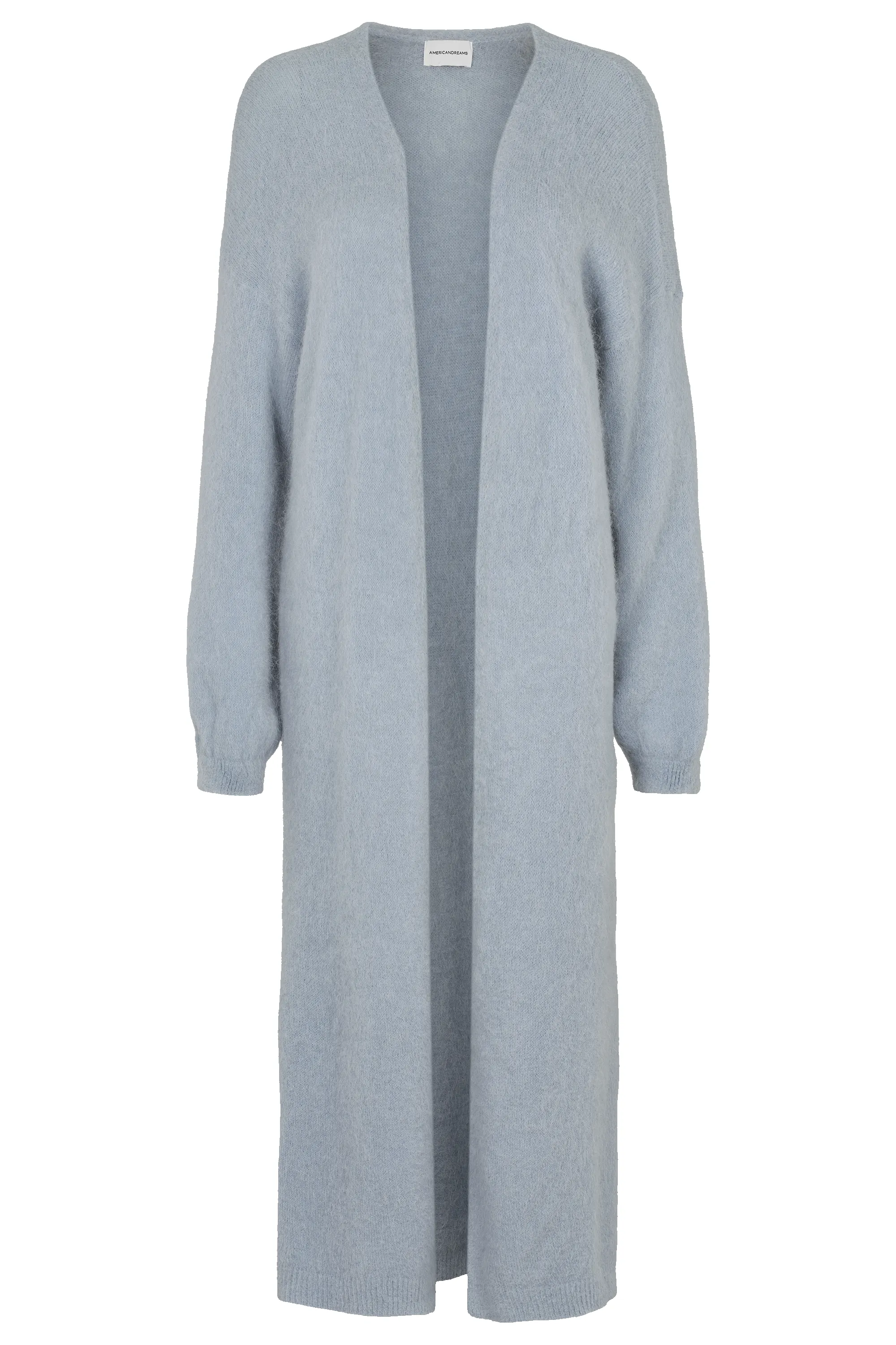 June Long Alpaca Cardigan Light Blue sold by Americandreams