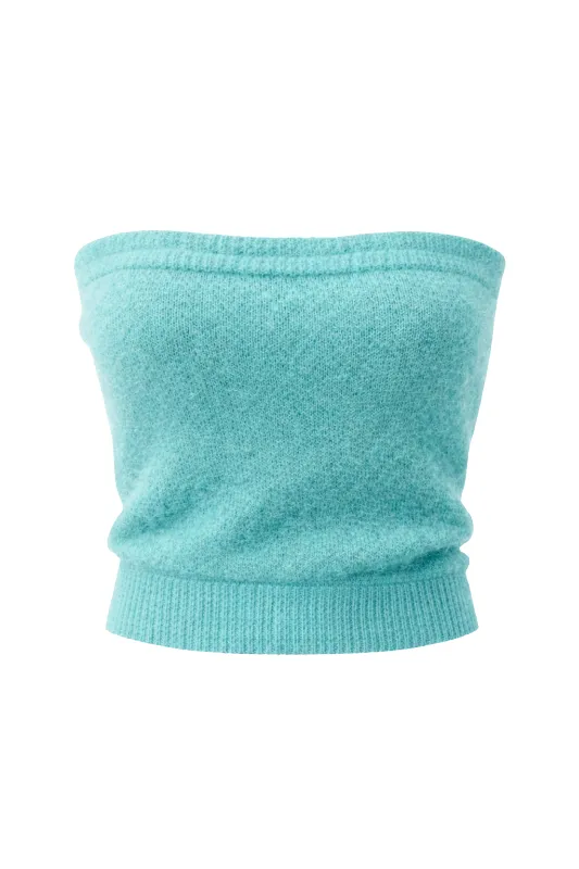 Tessi Bandeau Alpaca Top Seafoam Green made by Americandreams