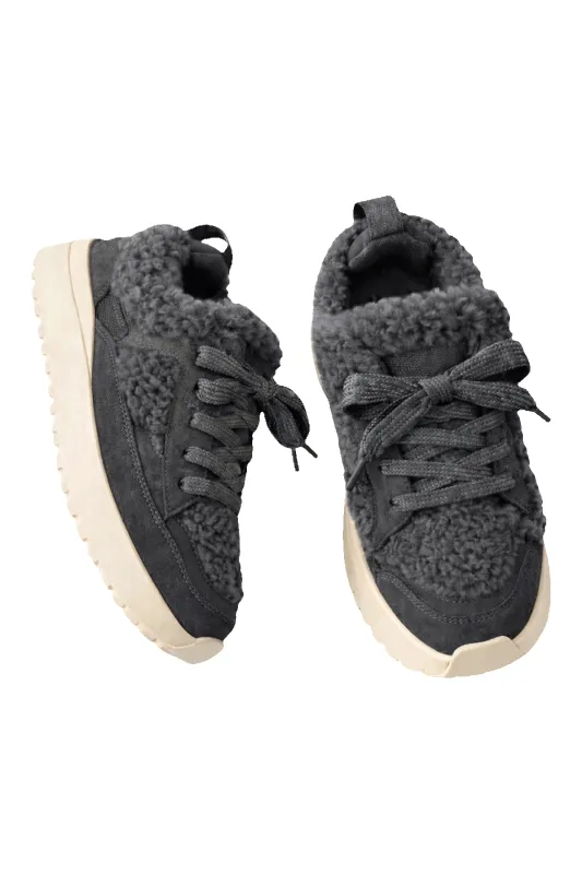 Rimo Wool Sneakers Dark Grey made by Americandreams