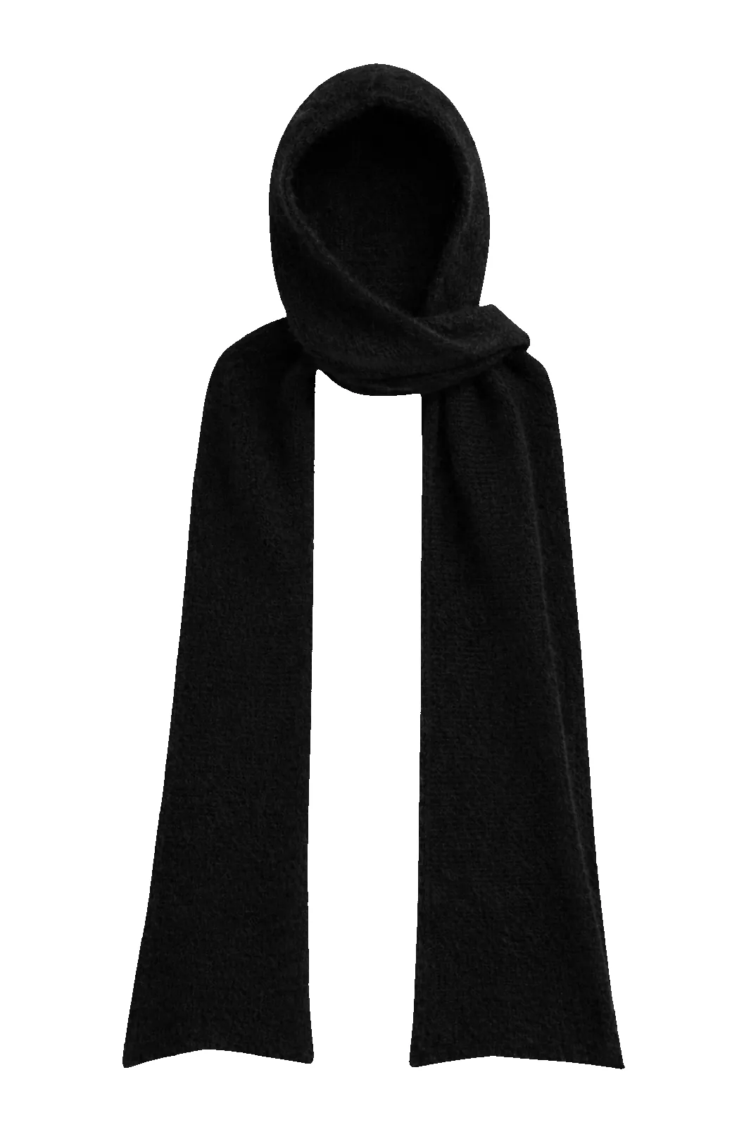 Penn Hooded Alpaca Scarf Black sold by Americandreams