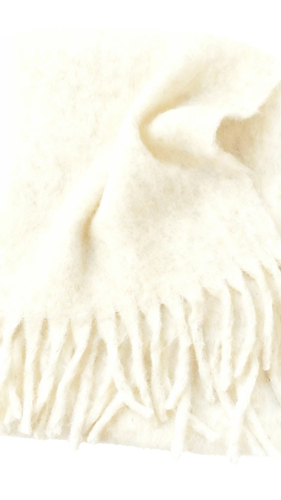 Maui Oversized Fringe Scarf White sold by Americandreams