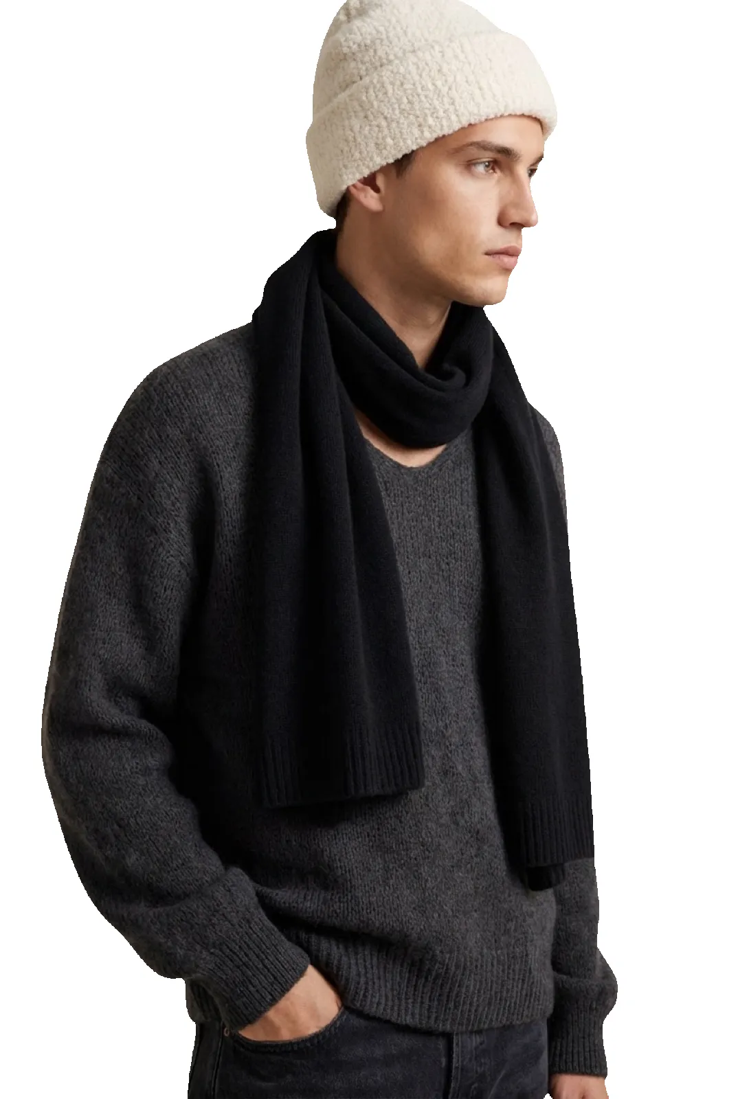 Cleo Cashmere Scarf Black sold by Americandreams product image thumbnail 2