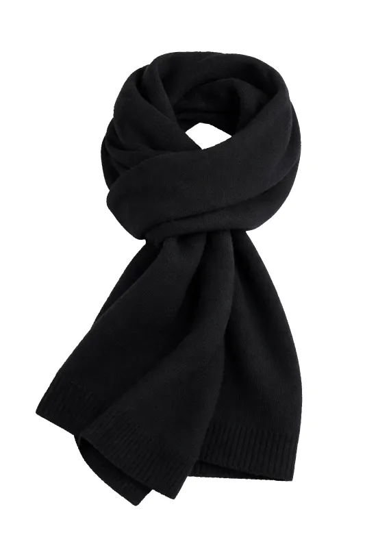 Cleo Cashmere Scarf Black made by Americandreams