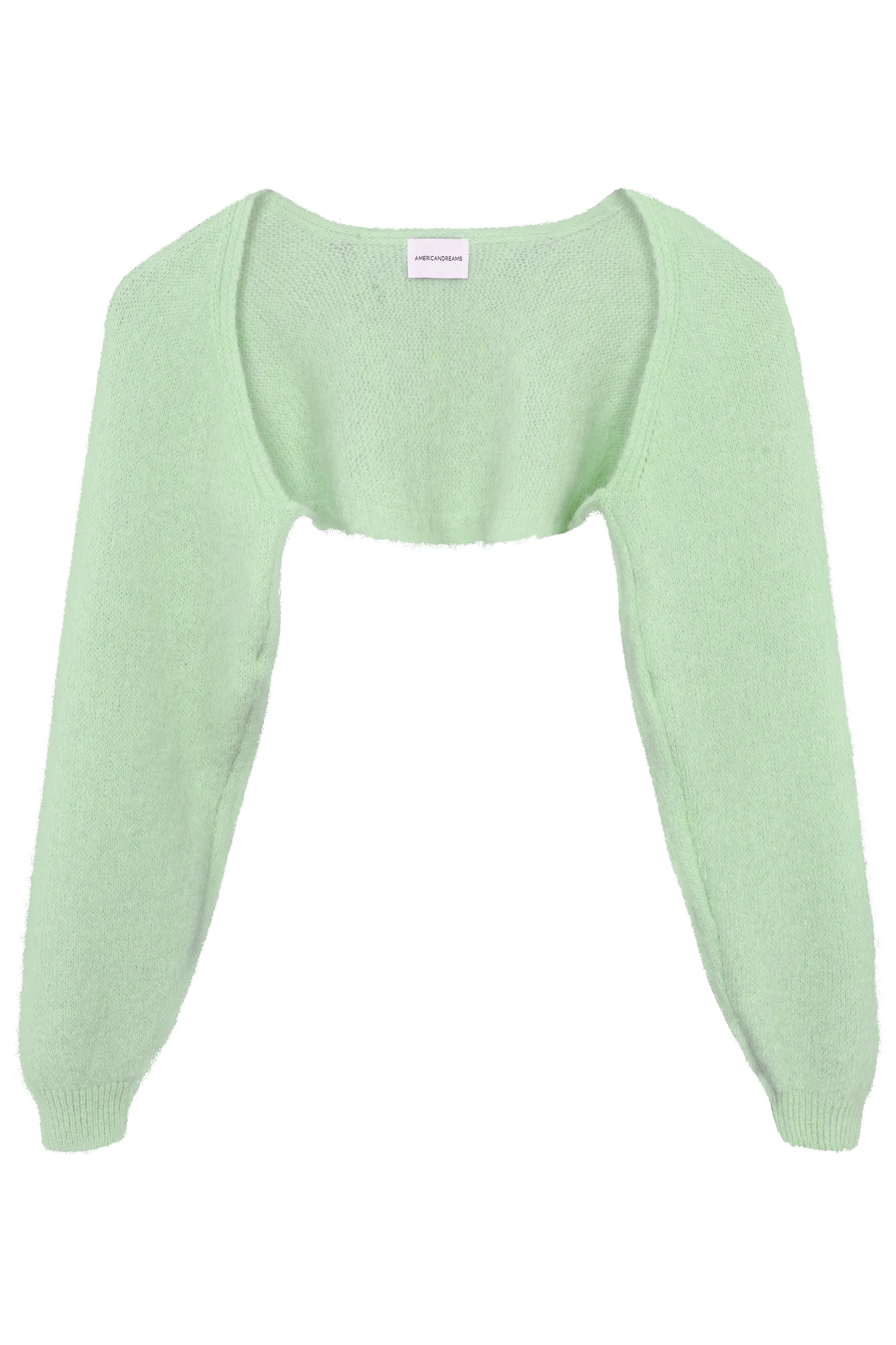 Lea Alpaca Bolero Light Green sold by Americandreams