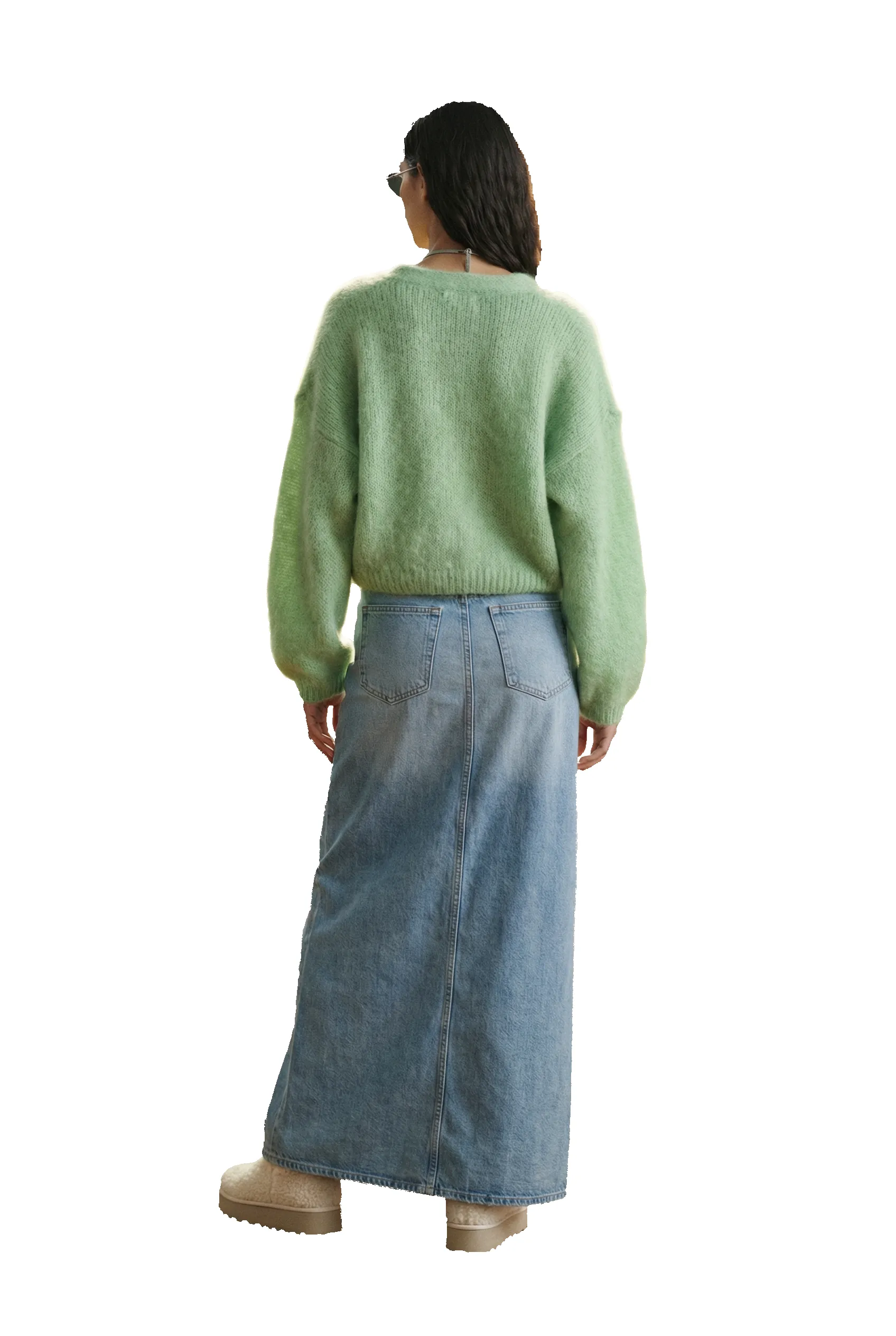 Cornelia Cropped Cardigan Green Tea sold by Americandreams product image thumbnail 3