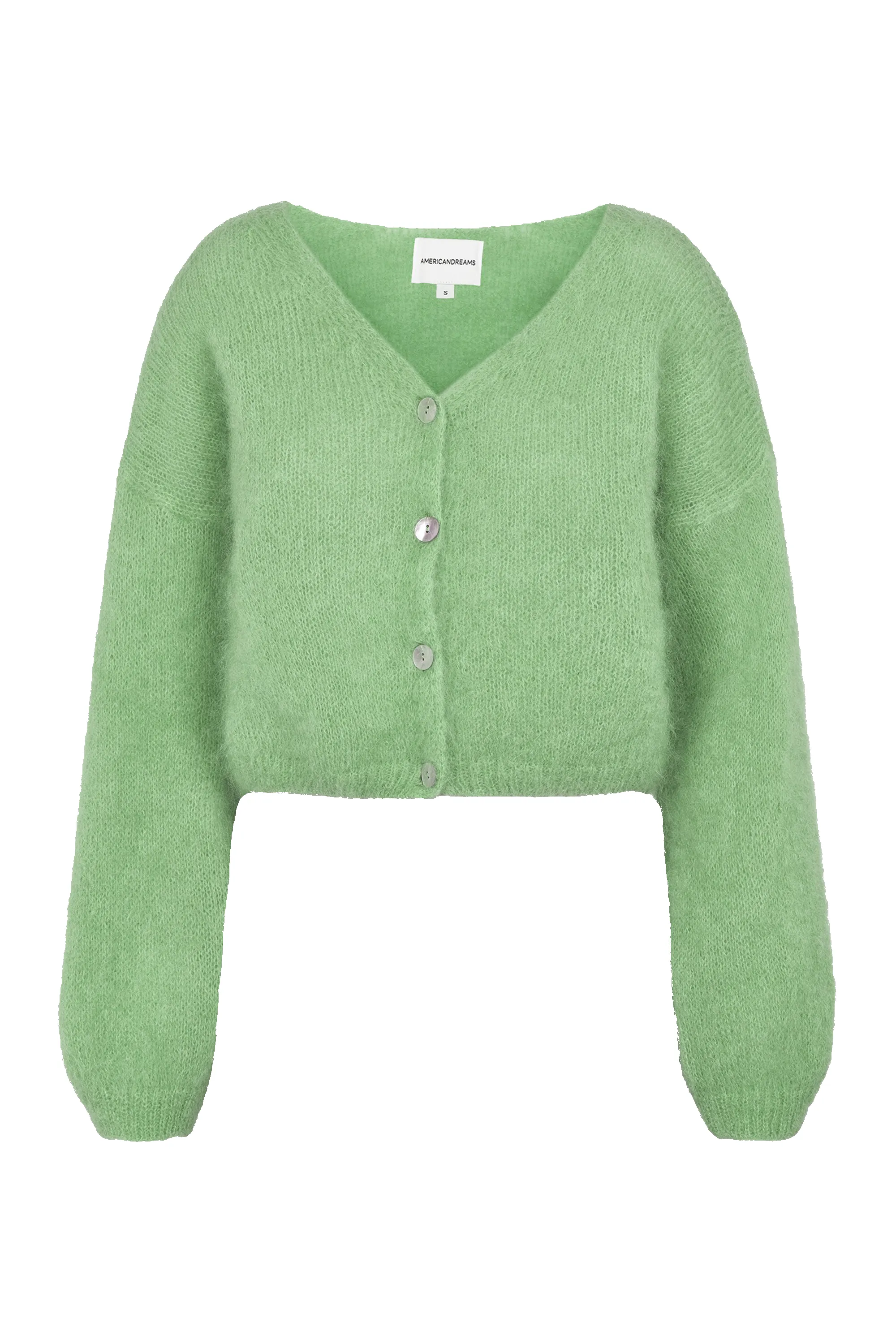 Cornelia Cropped Cardigan Green Tea sold by Americandreams
