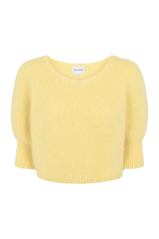Koa Alpaca Pullover Light Yellow made by Americandreams