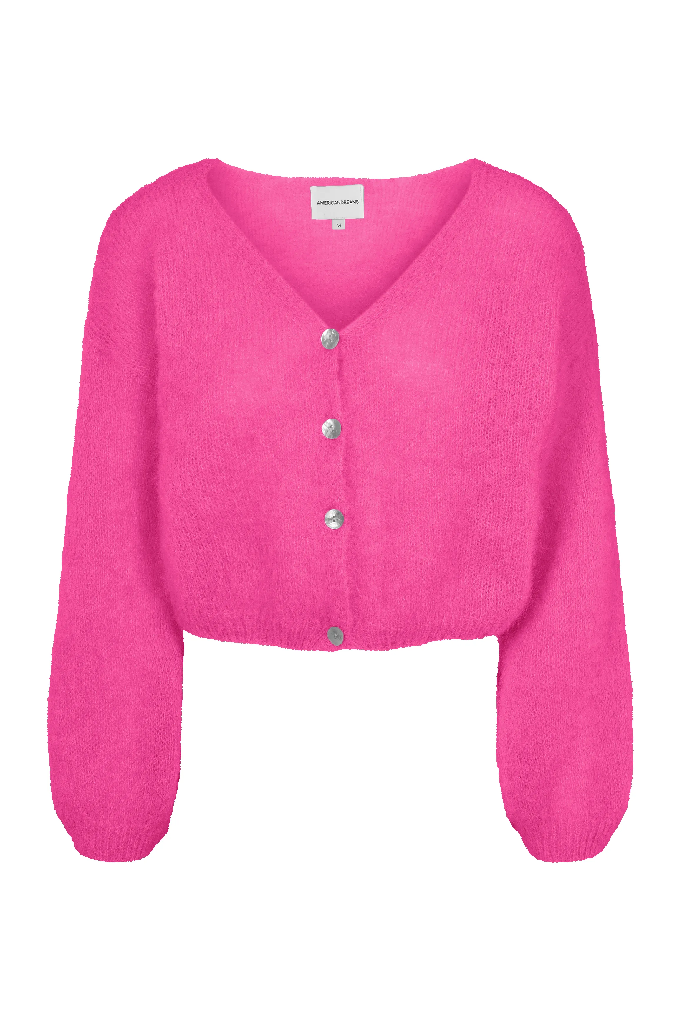 Cornelia Cropped Cardigan Neon Pink sold by Americandreams