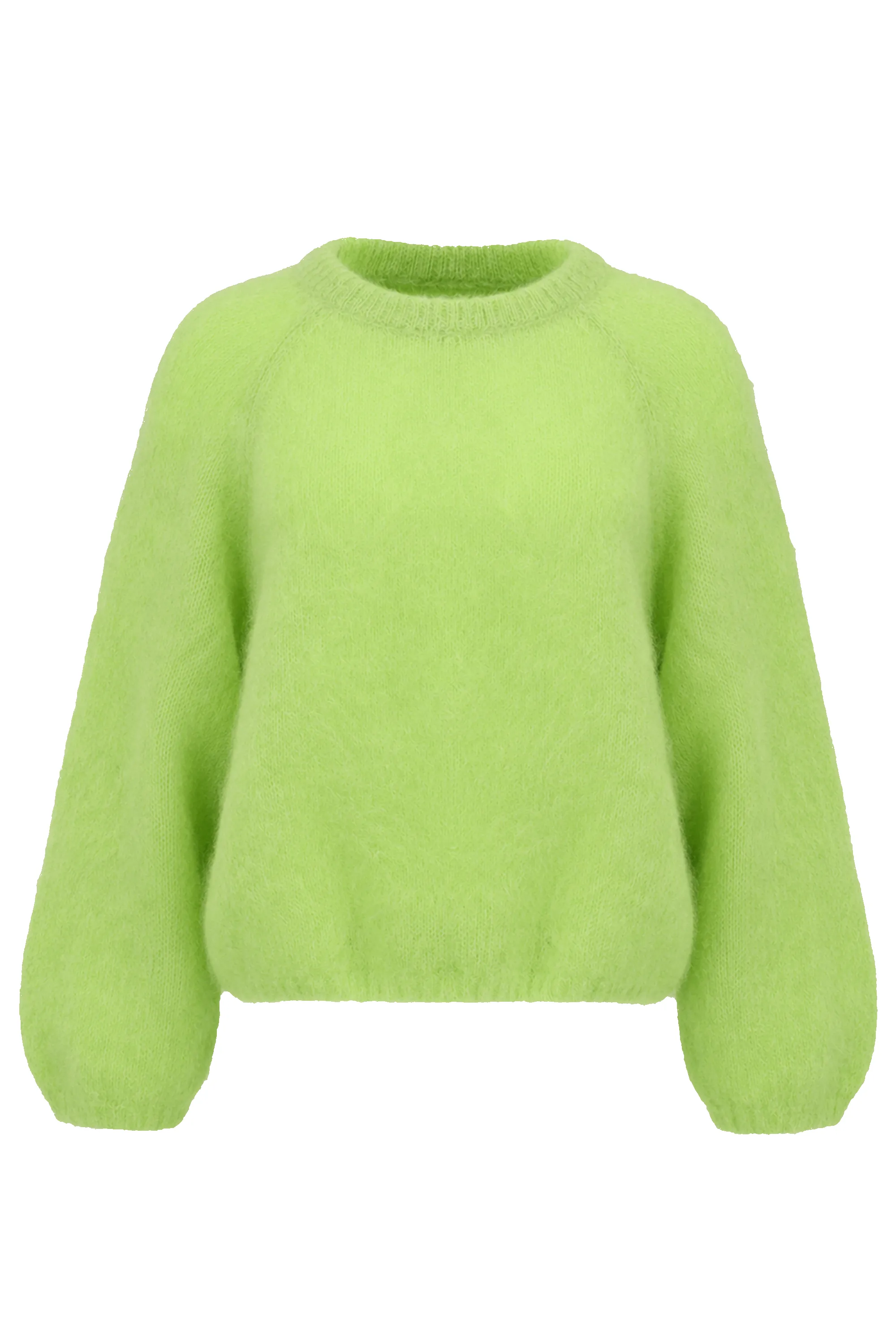Rosie Mohair Knit Pullover Neon Yellow sold by Americandreams