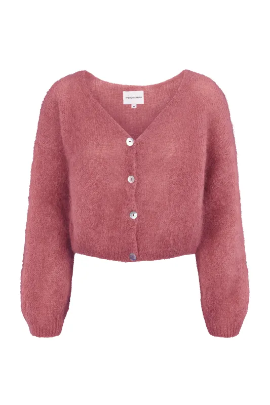 Cornelia Cropped Cardigan Old Rose made by Americandreams