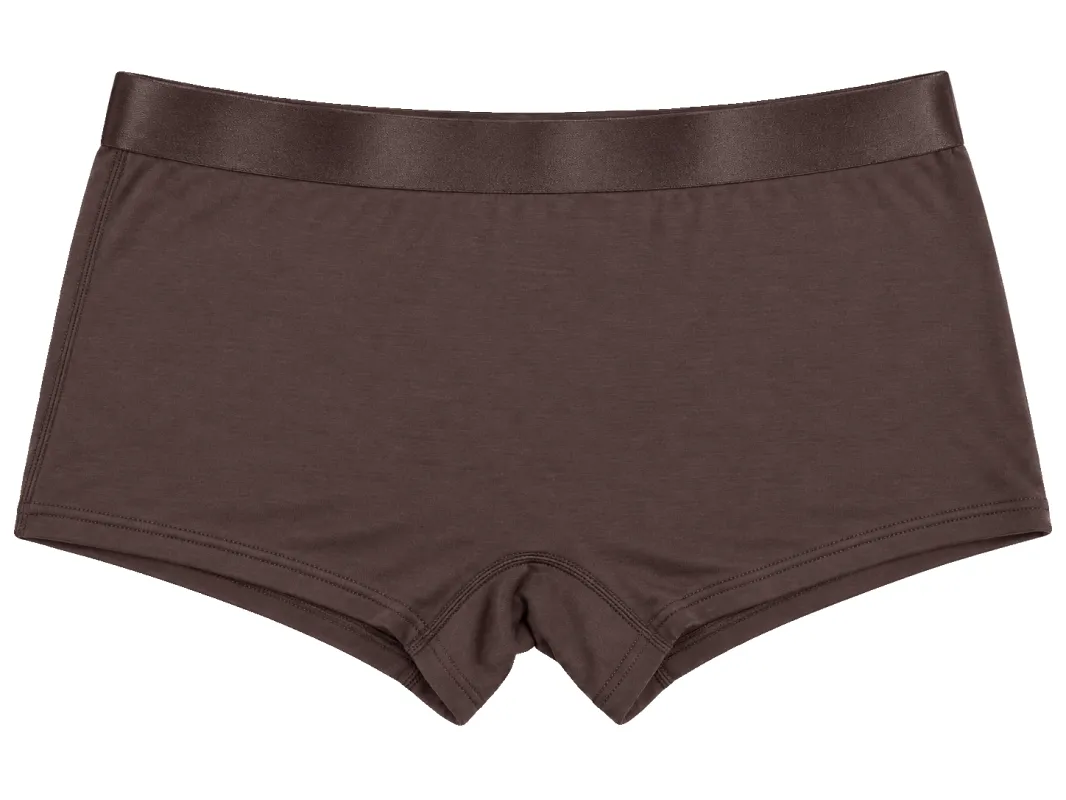 Iconic Boy Shorts Dark Brown made by Americandreams