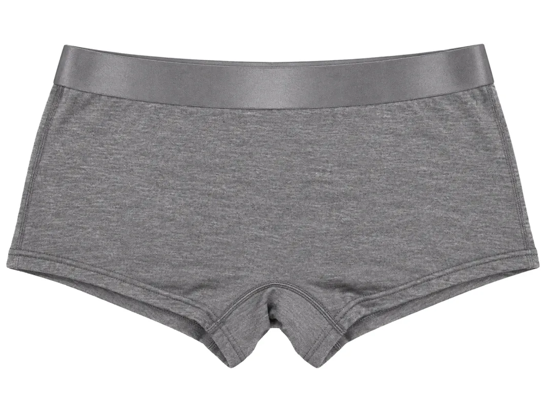 Iconic Boy Shorts Light Grey made by Americandreams