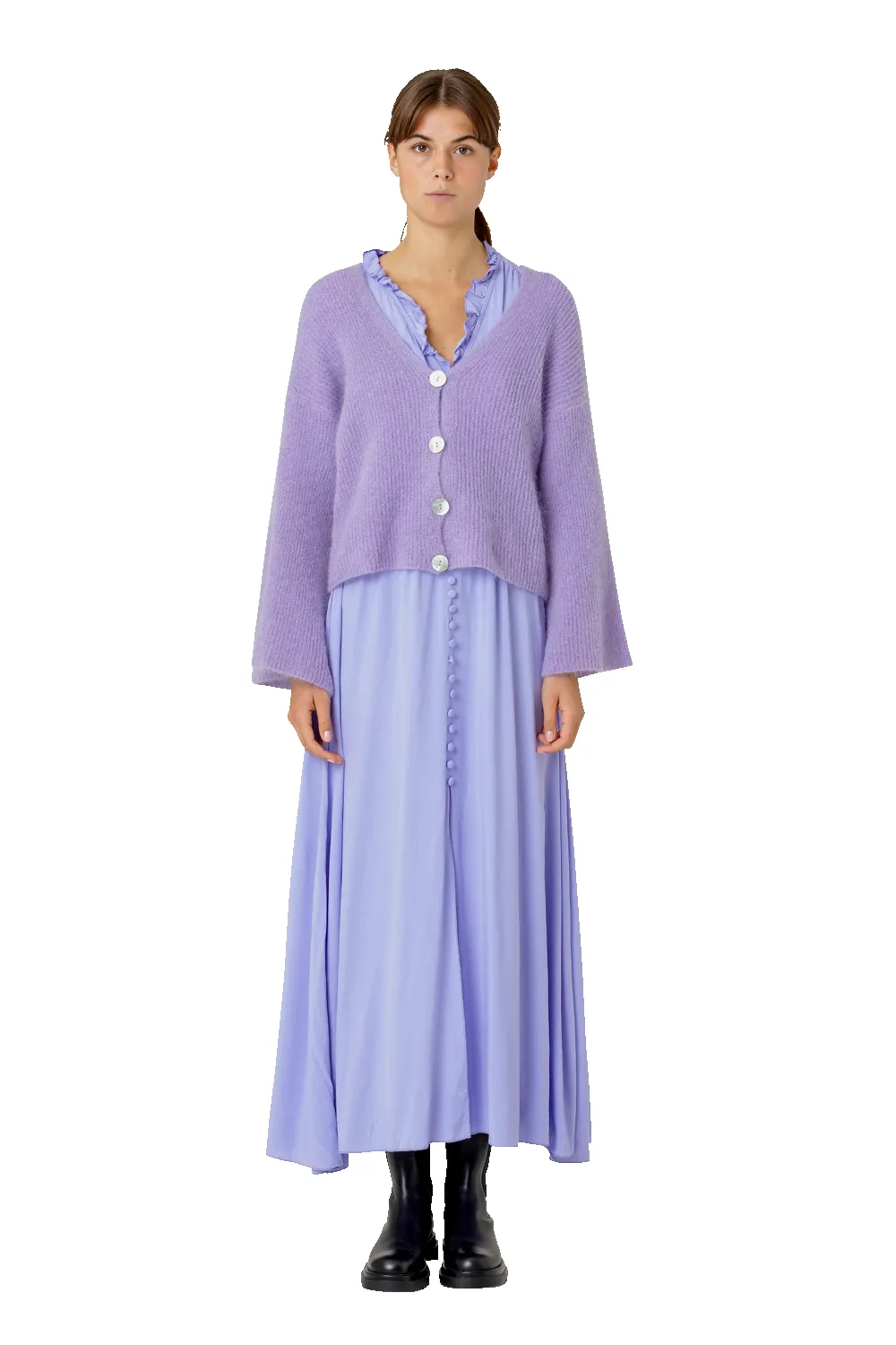 Sandra Oversized Cardigan Lilac sold by Americandreams product image thumbnail 2