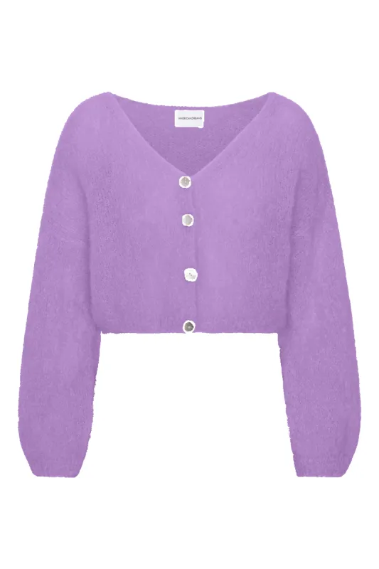 Cornelia Cropped Cardigan Lilac sold by Americandreams