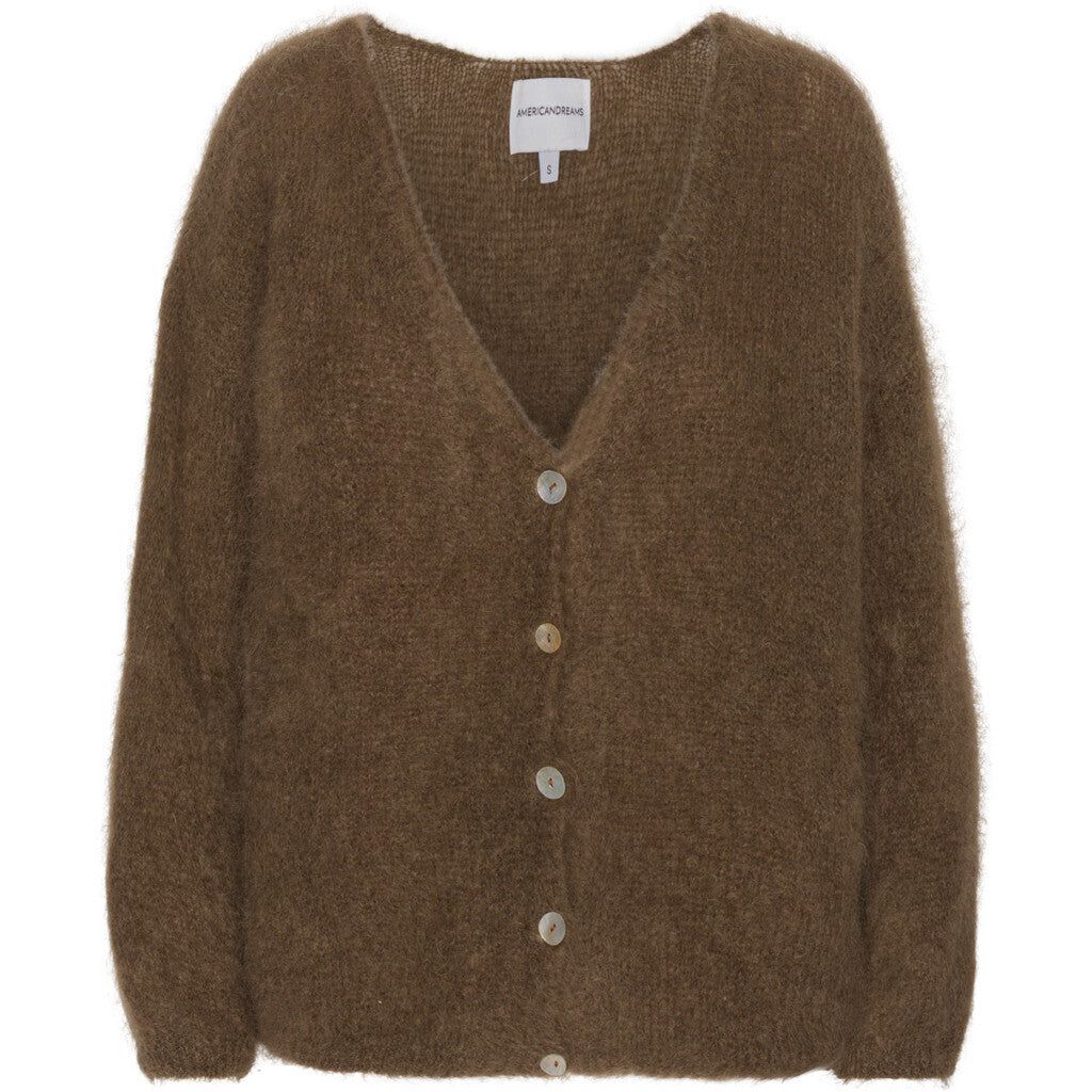 Cornelia LS Cardigan - Dark Brown sold by American Dream