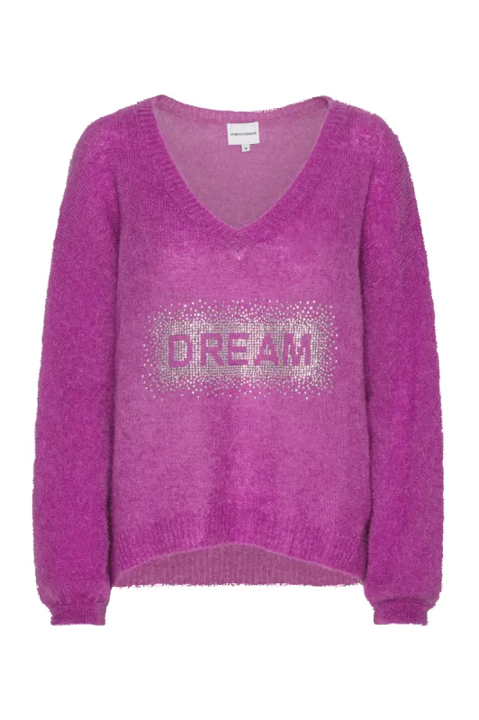 Silja V Neck Crystal Pullover Pearly Purple sold by Americandreams