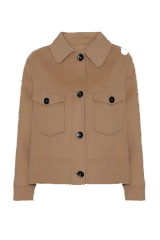 Luna Short Wool Jacket Light Brown - Sample sold by American Dream