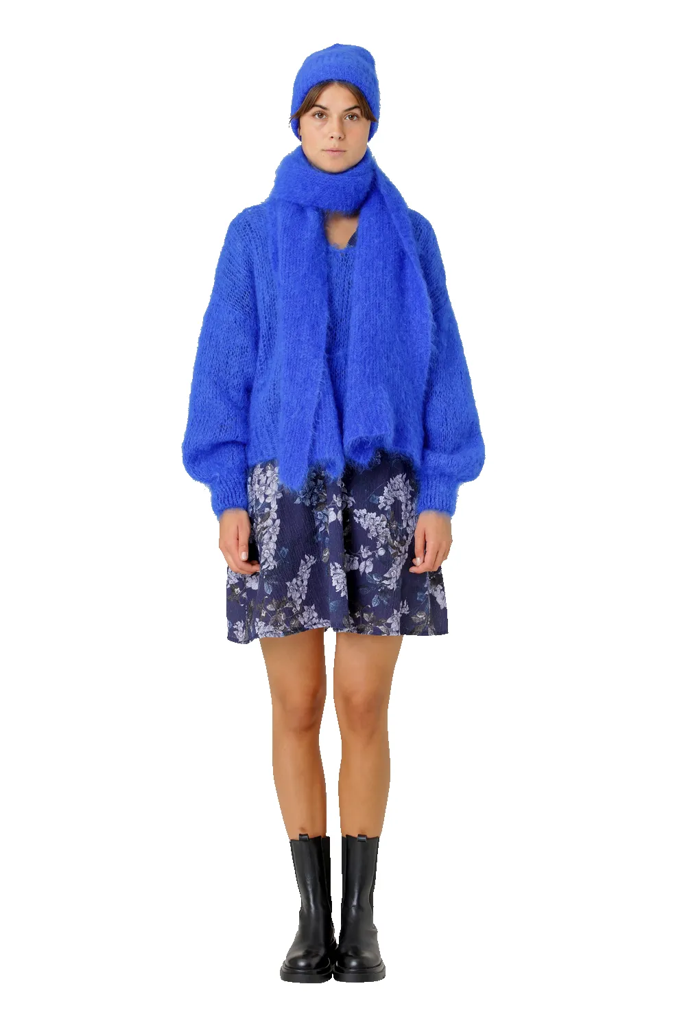 Lisa Mohair Scarf Electric Blue sold by American Dream product image thumbnail 3