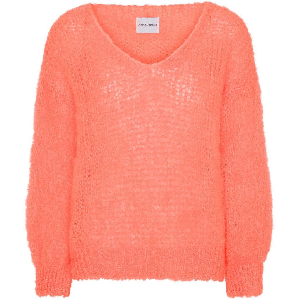 Milana LS Mohair Knit - Salmon sold by American Dream