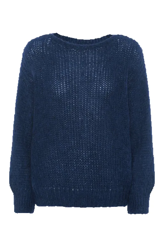 Amira Knit Pullover Dark Navy sold by Americandreams