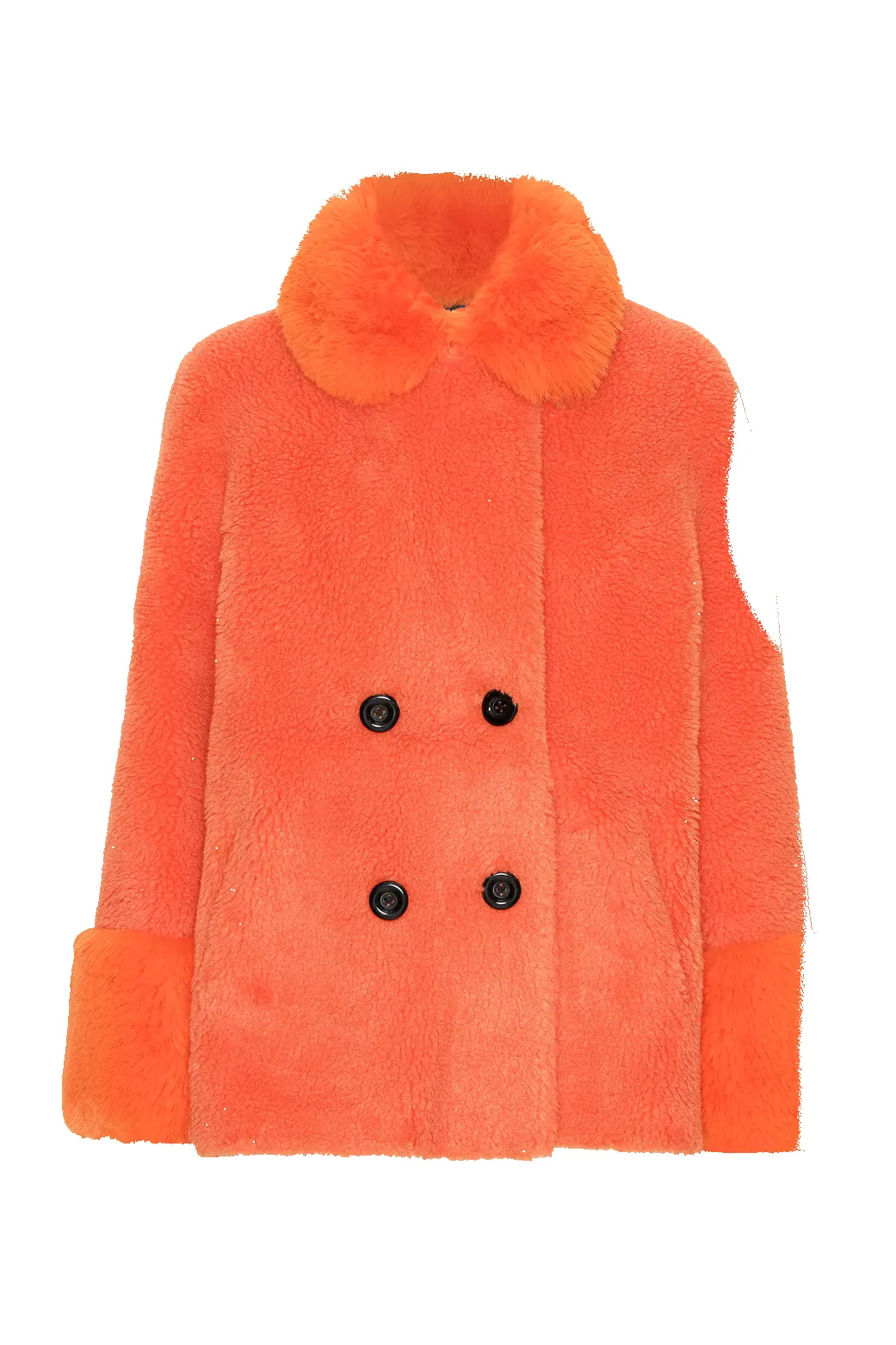 Fiona Short Wool Coat Orange sold by Americandreams
