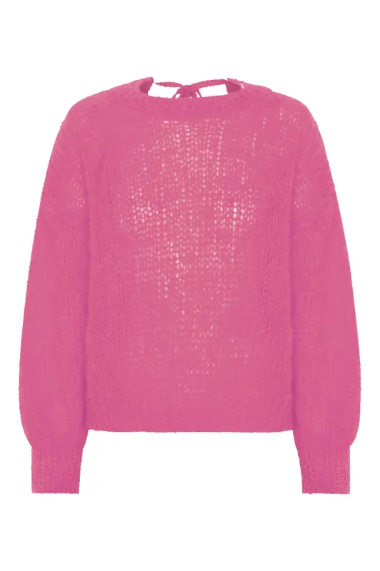 Toga Back Tie Mohair Pullover Pink sold by American Dream