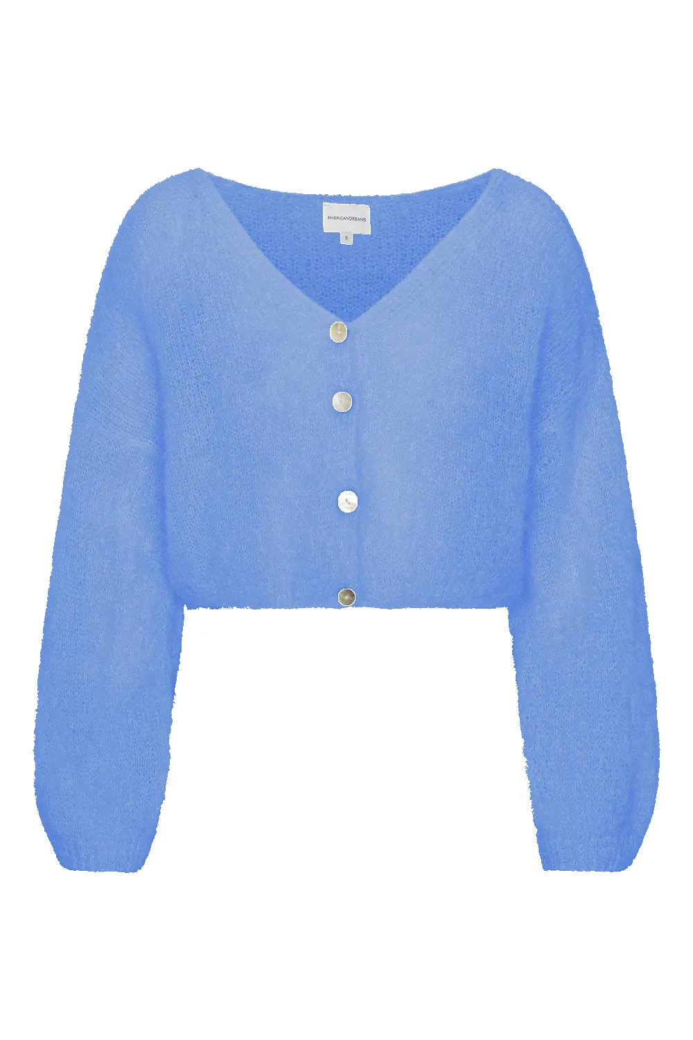 Cornelia Cropped Cardigan Sky Blue sold by Americandreams
