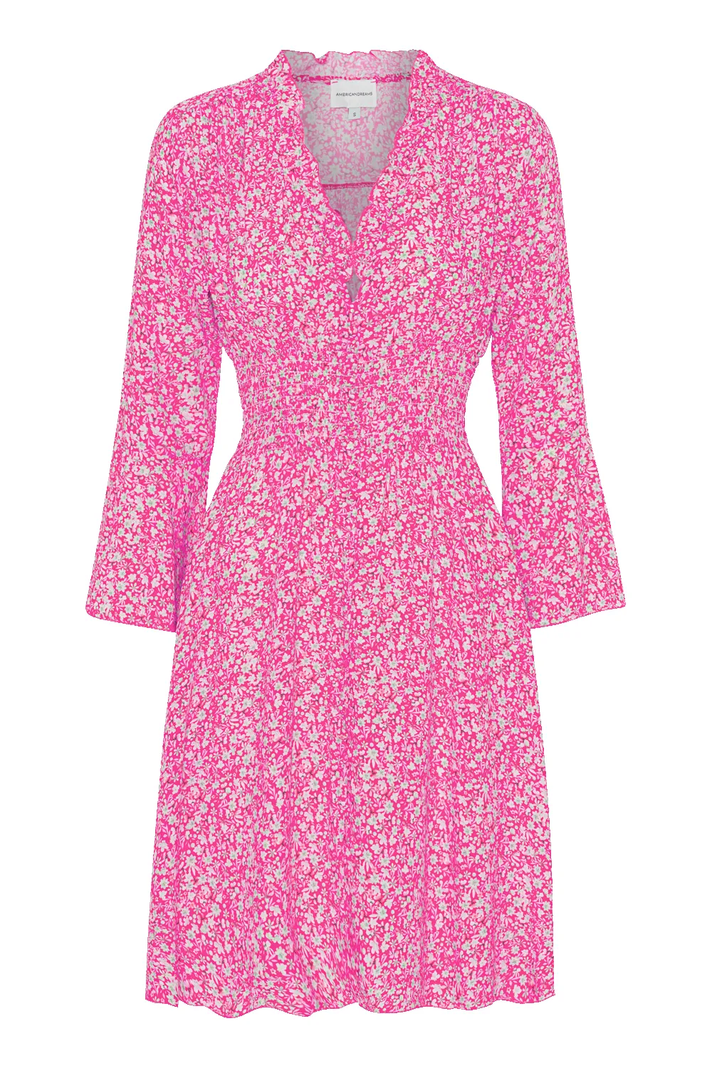 Sally Short Dress Pink Flower sold by Americandreams