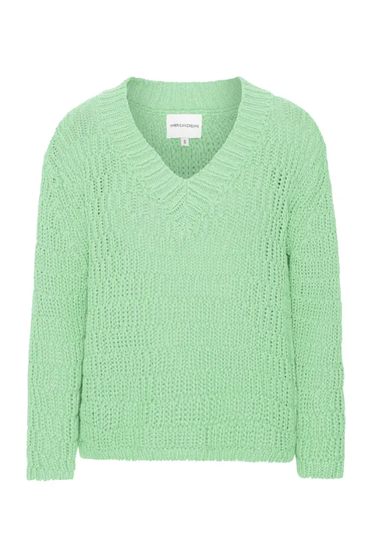 Sui Cotton Pullover Mint Green made by Americandreams