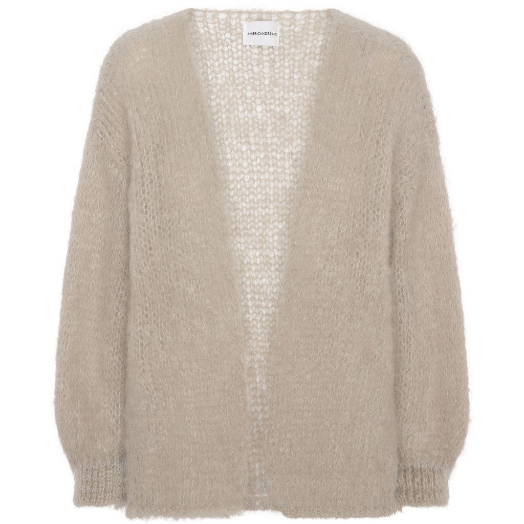 Olivia Mohair Cardigan WITHOUT LUREX - Beige - WITHOUT LUREX sold by American Dream