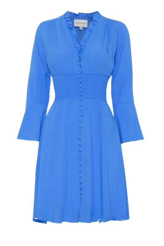 Sally Short Dress Sky Blue Solid sold by Americandreams