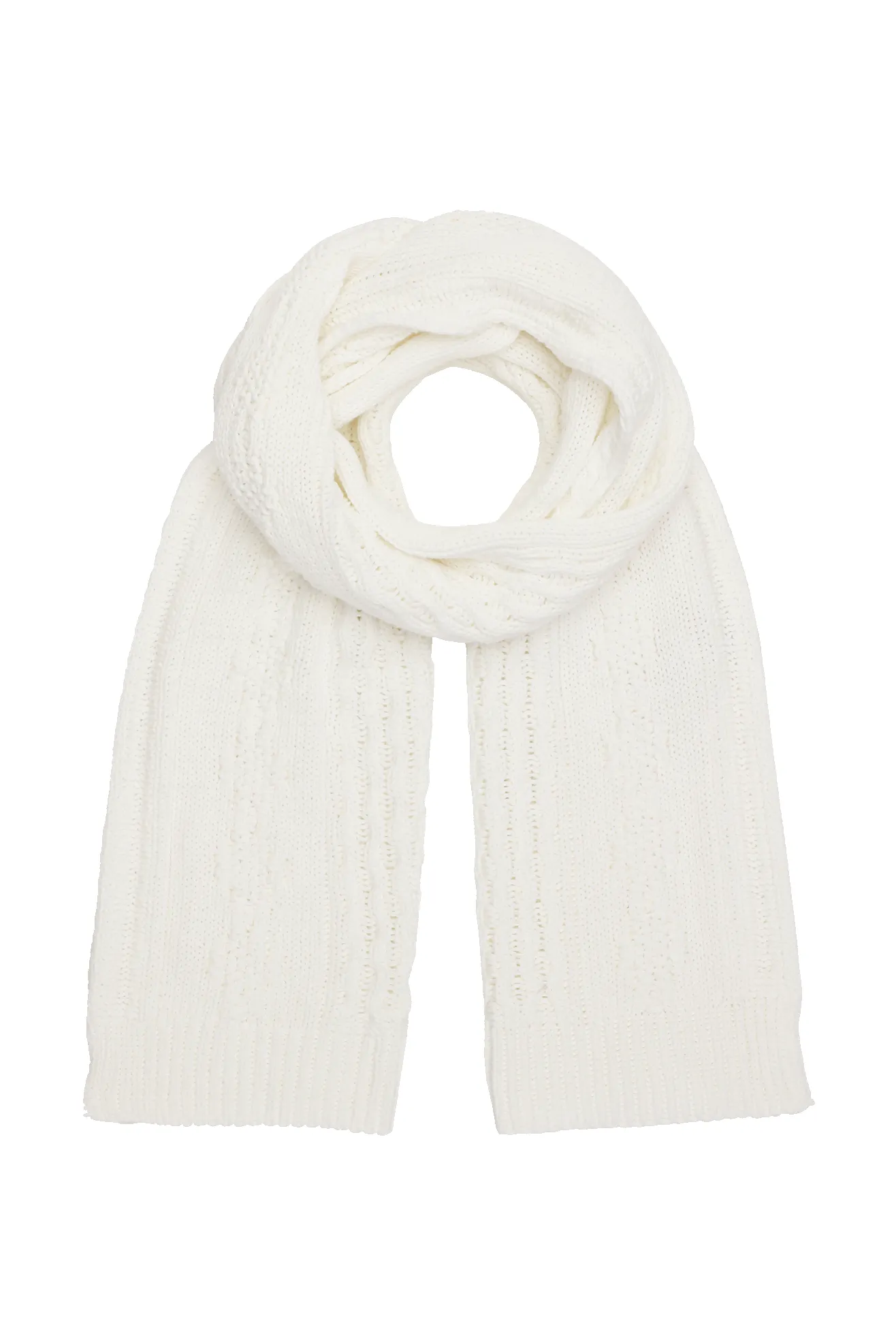 Jojo Cotton Scarf White sold by Americandreams