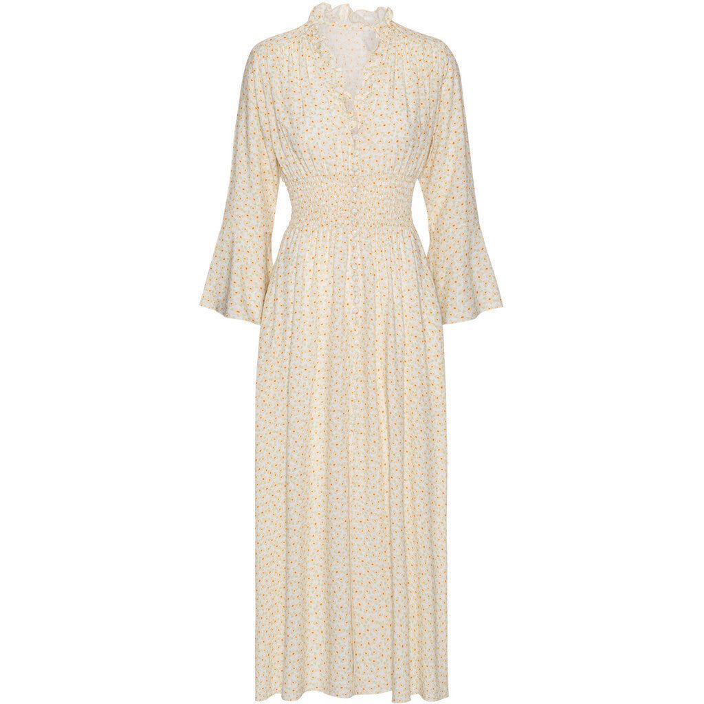 Sally Long Dress - Cream Flower sold by American Dream