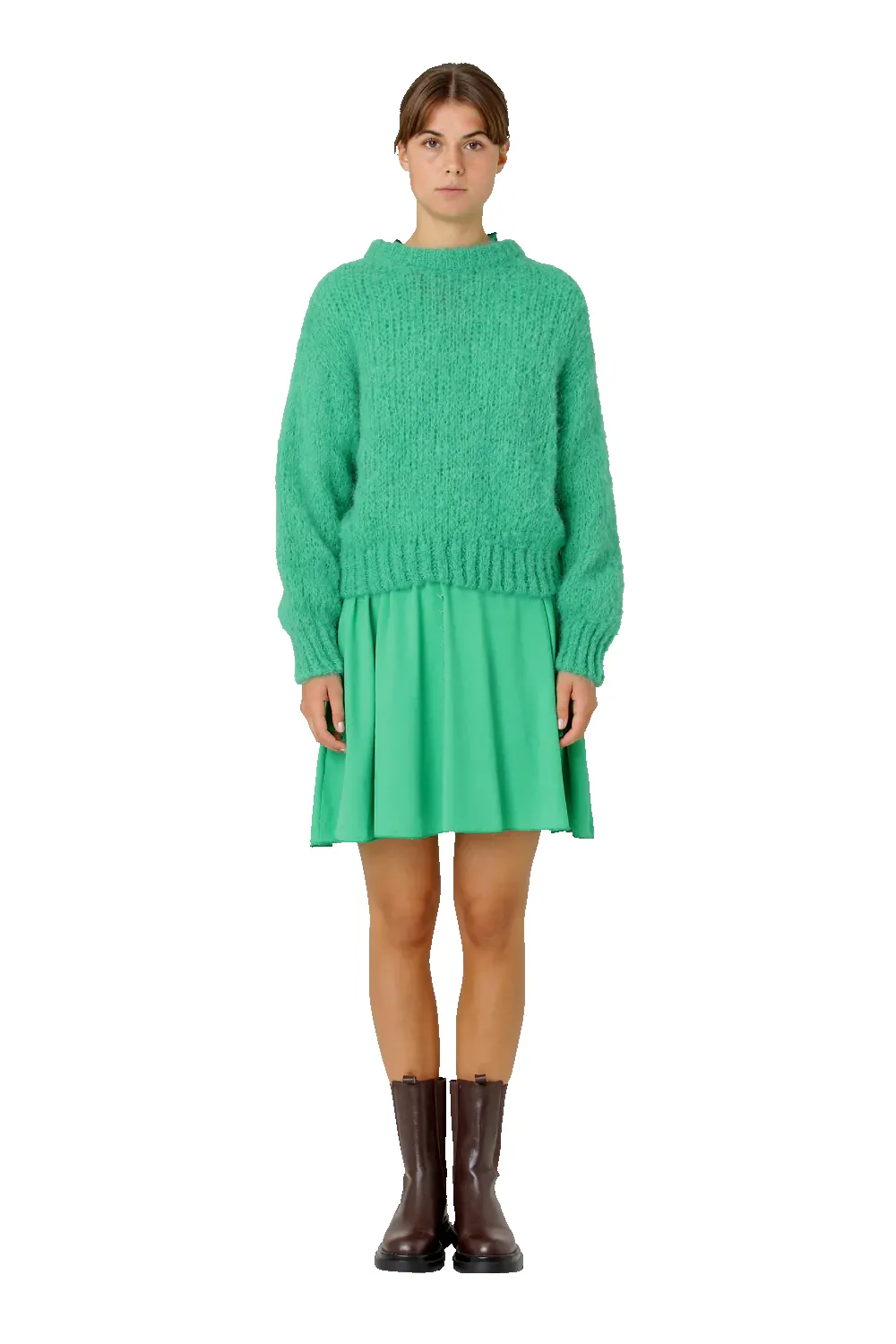 Leonnie Alpaca Pullover Green - Sample sold by Americandreams